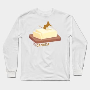 Ski Butter Carving | Lake Louise Canada Long Sleeve T-Shirt